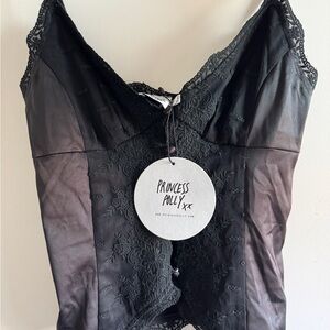 Princess Polly Juliana Top Black